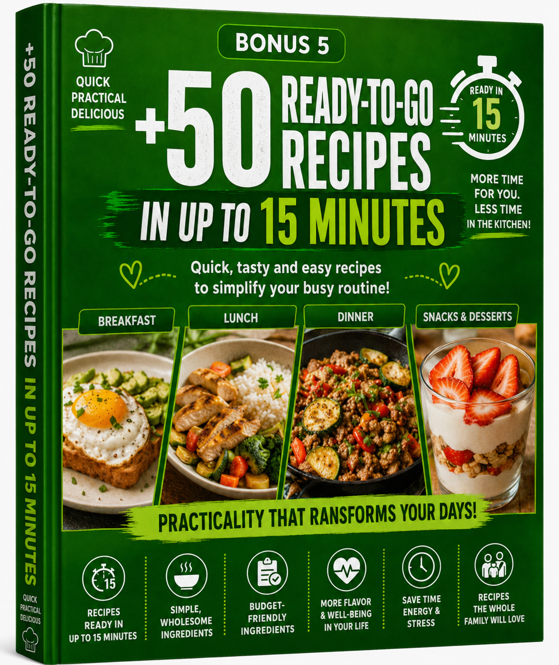 +50 recipes ready in 15 minutes